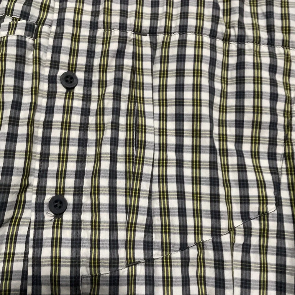 The North Face Millstone Shirt Mens Medium Plaid Zip Pocket Woven